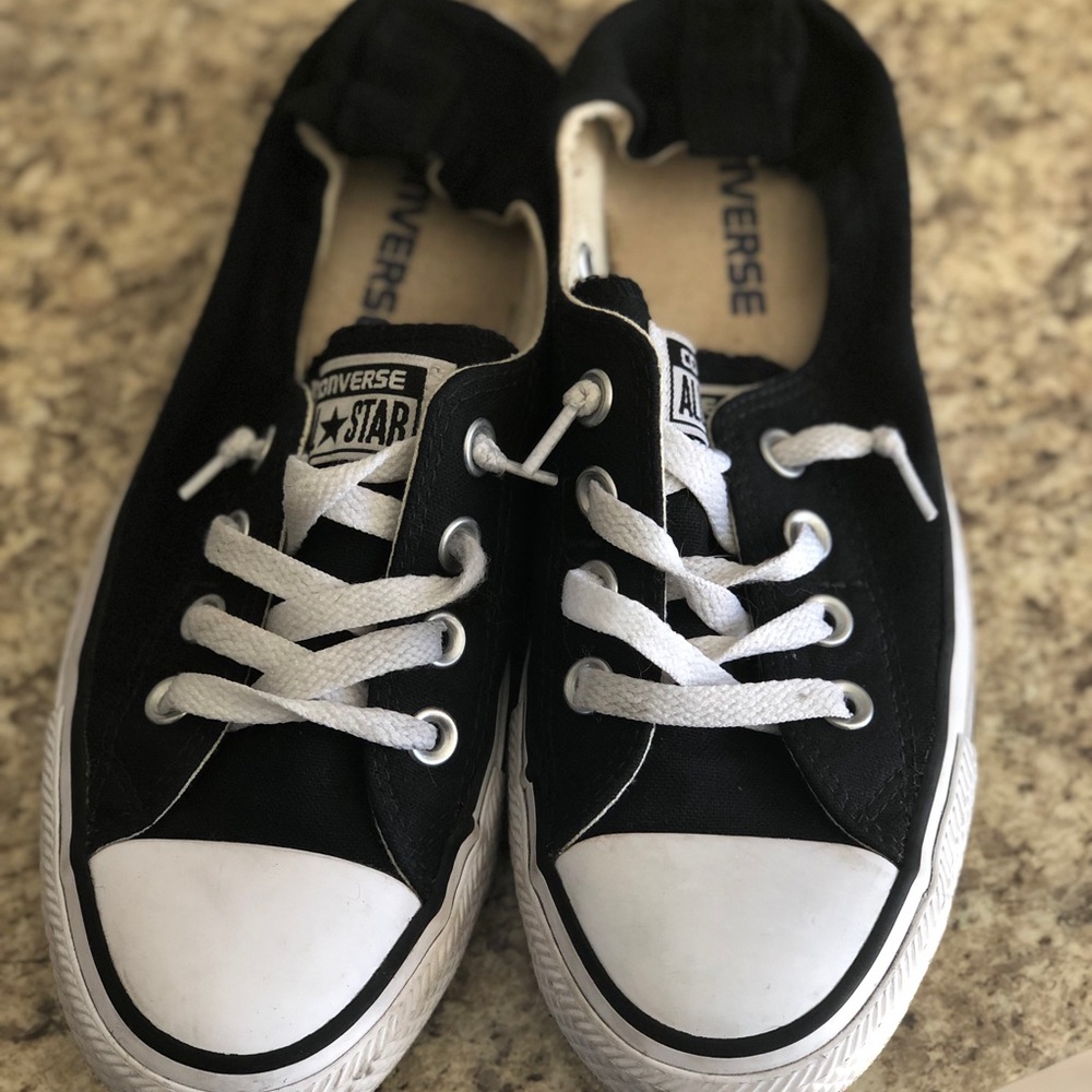 Women’s Black slip on Converse size 7